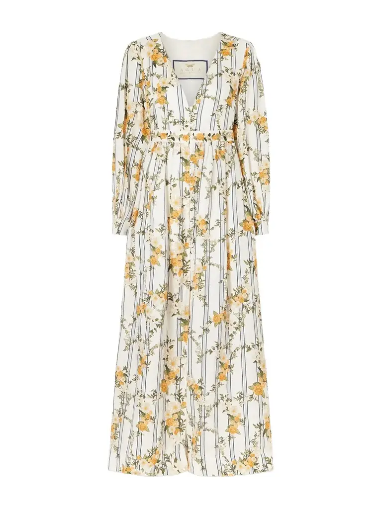 Agua by Agua Bendita Frambuesa Valle Linen Dress