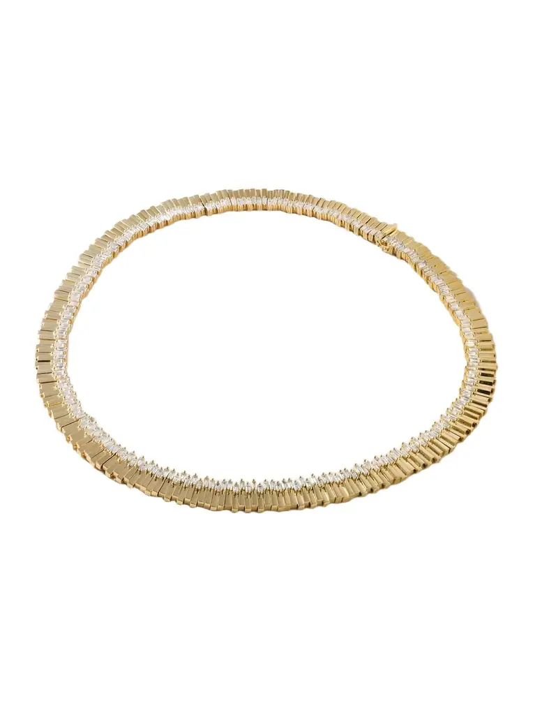 Suzanne Kalan 18-karat Gold Diamond Necklace
