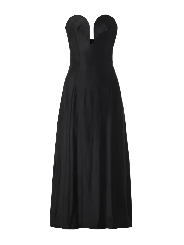 Rabanne Strapless Stretch-jersey Midi Dress