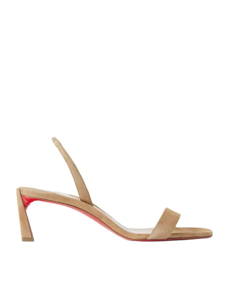 Christian Louboutin O Condora 55 Suede Slingback Sandals