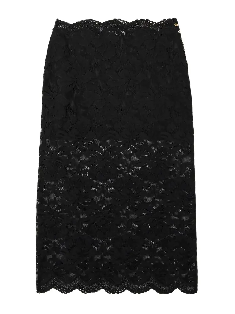 Rabanne Scalloped Lace Midi Skirt - Women's Clothing
