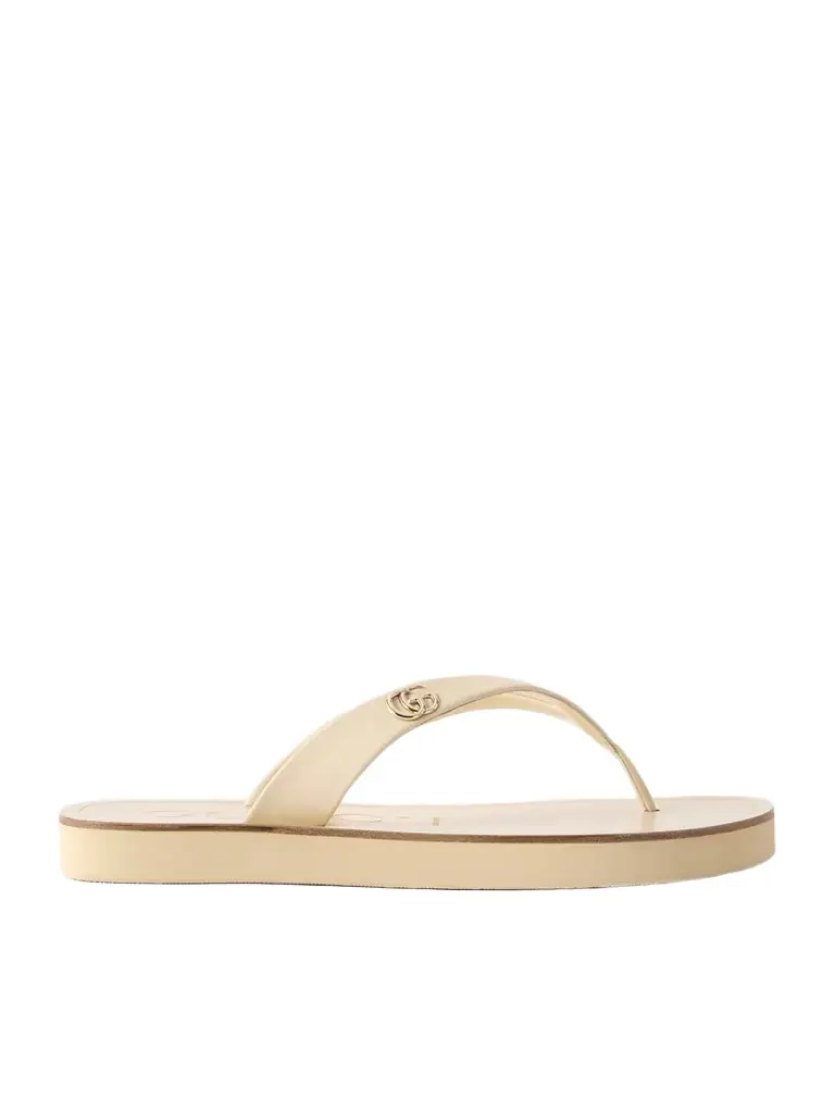 Gucci Embellished Leather Sandals