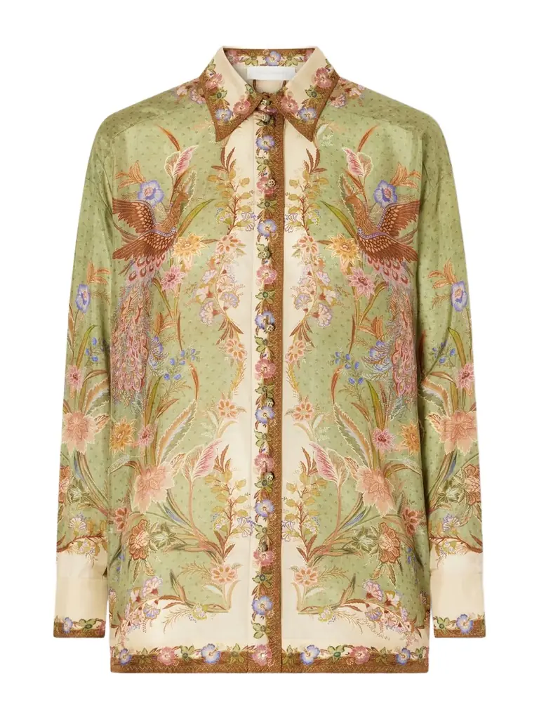 Zimmermann Indra Floral-print Relaxed Shirt