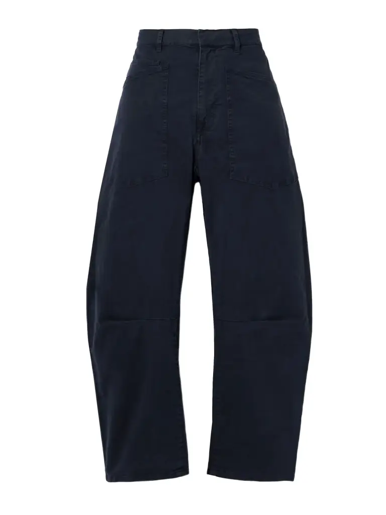 Nili Lotan Shon Cotton-blend Twill Tapered Pants