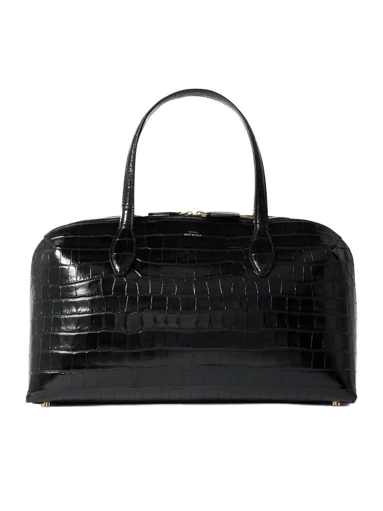 TOTEME Croc-effect Leather Tote
