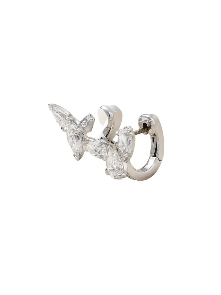 Repossi Serti Sur Vide 18-karat White Gold Diamond Ear Cuff