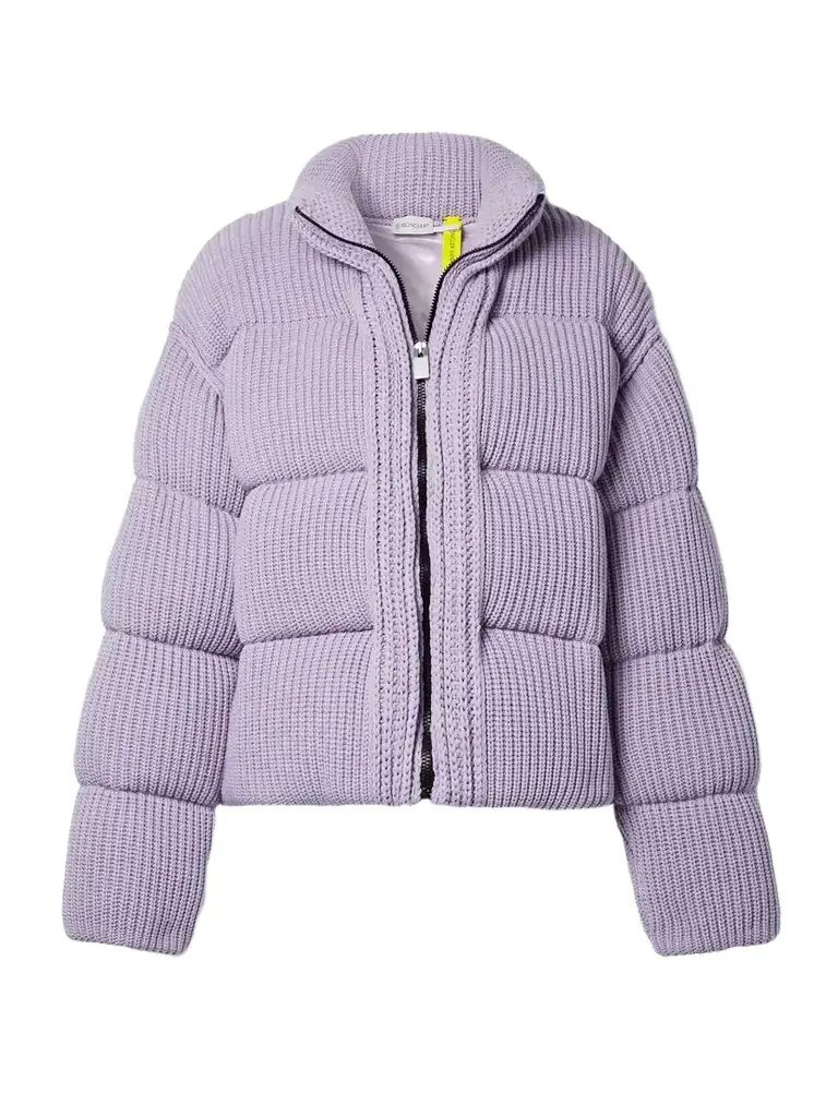 Moncler Genius Quilted Ribbed-knit Down Jacket