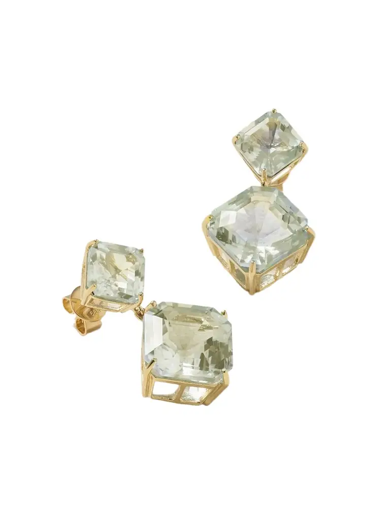 Mateo 14-karat Gold Amethyst Earrings