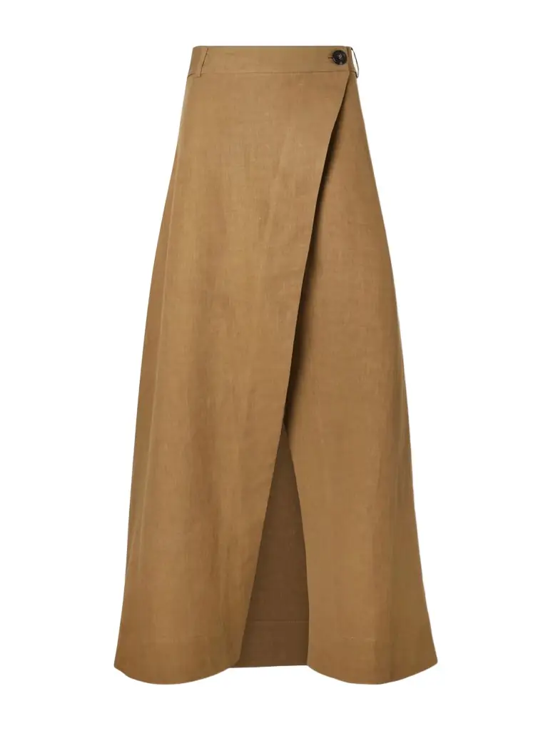 Le Kasha Rayi Linen Maxi Skirt