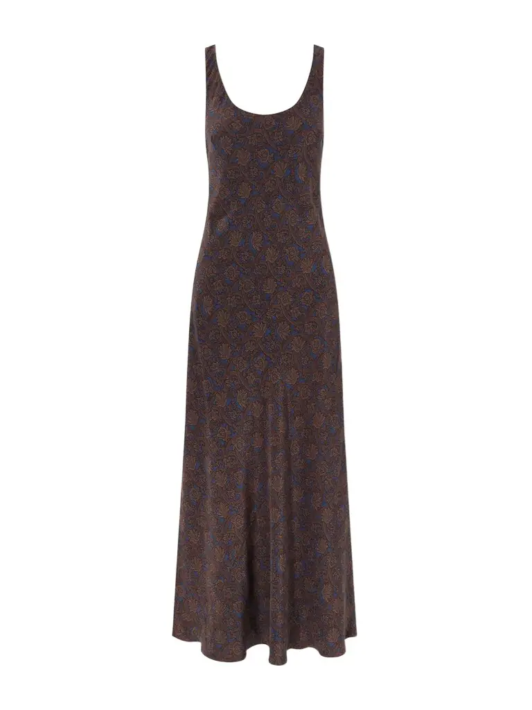 Matteau Printed Silk-crepe Maxi Dress