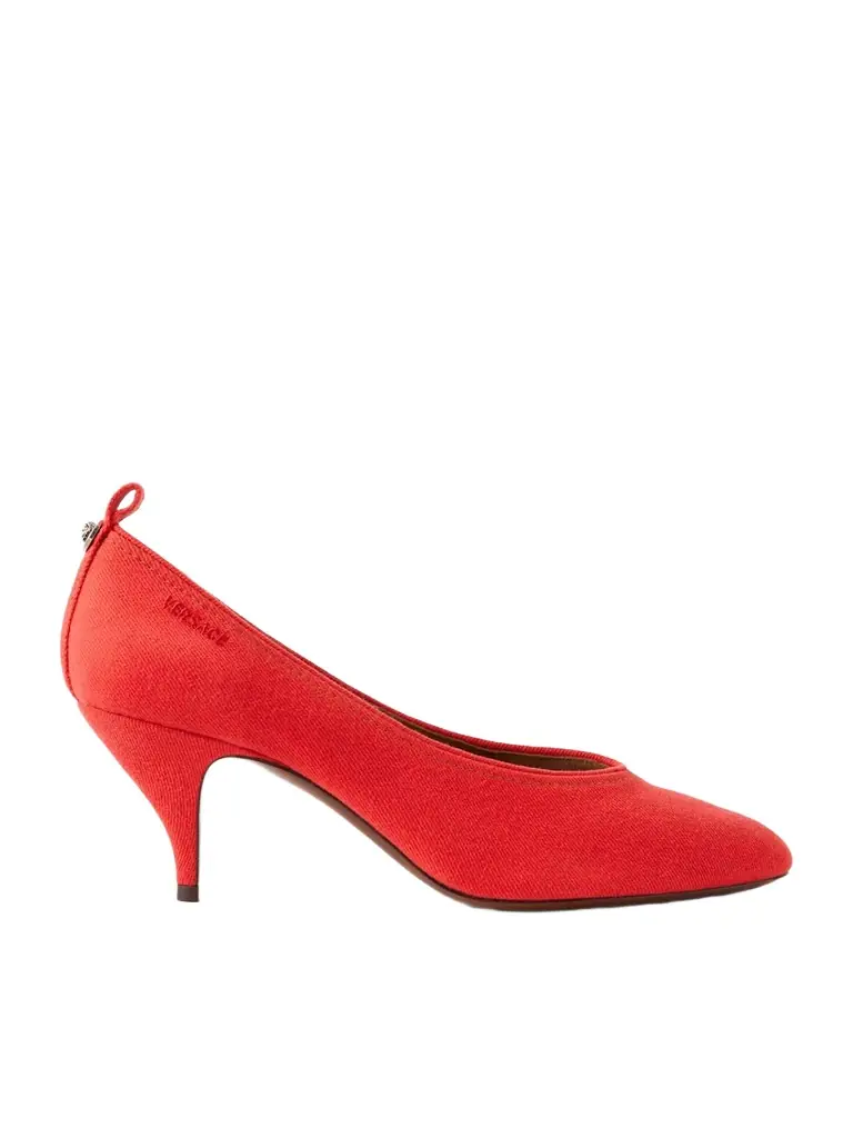 Versace Tina 65 Mm Denim Pumps