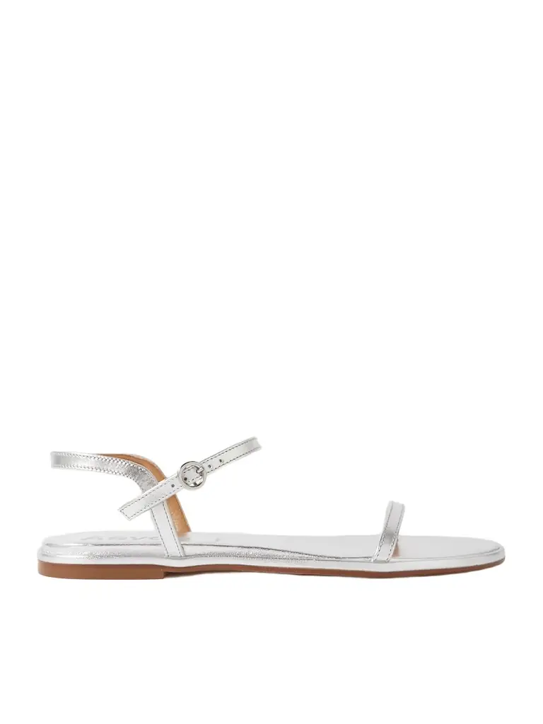 aeyde Nettie Metallic Leather Sandals
