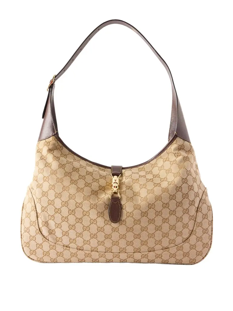 Gucci Jackie 1961 Leather-trimmed Printed Coated-canvas Shoulder Bag