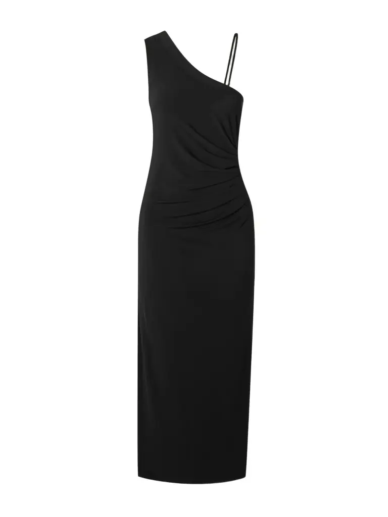 Max Mara Beachwear One-shoulder Ruched Stretch-jersey Midi Dress