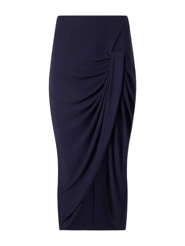 Stella McCartney Draped Stretch-jersey Midi Skirt