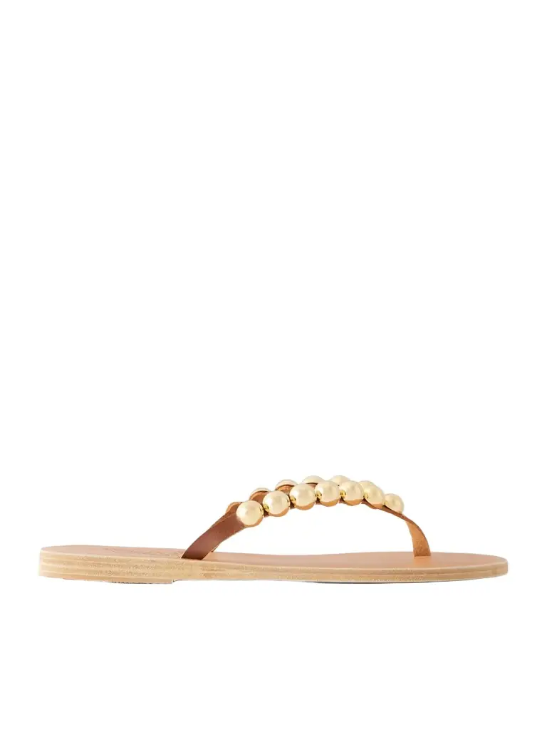 Ancient Greek Sandals Endoxi Studded Leather Sandals - Women's Shoes