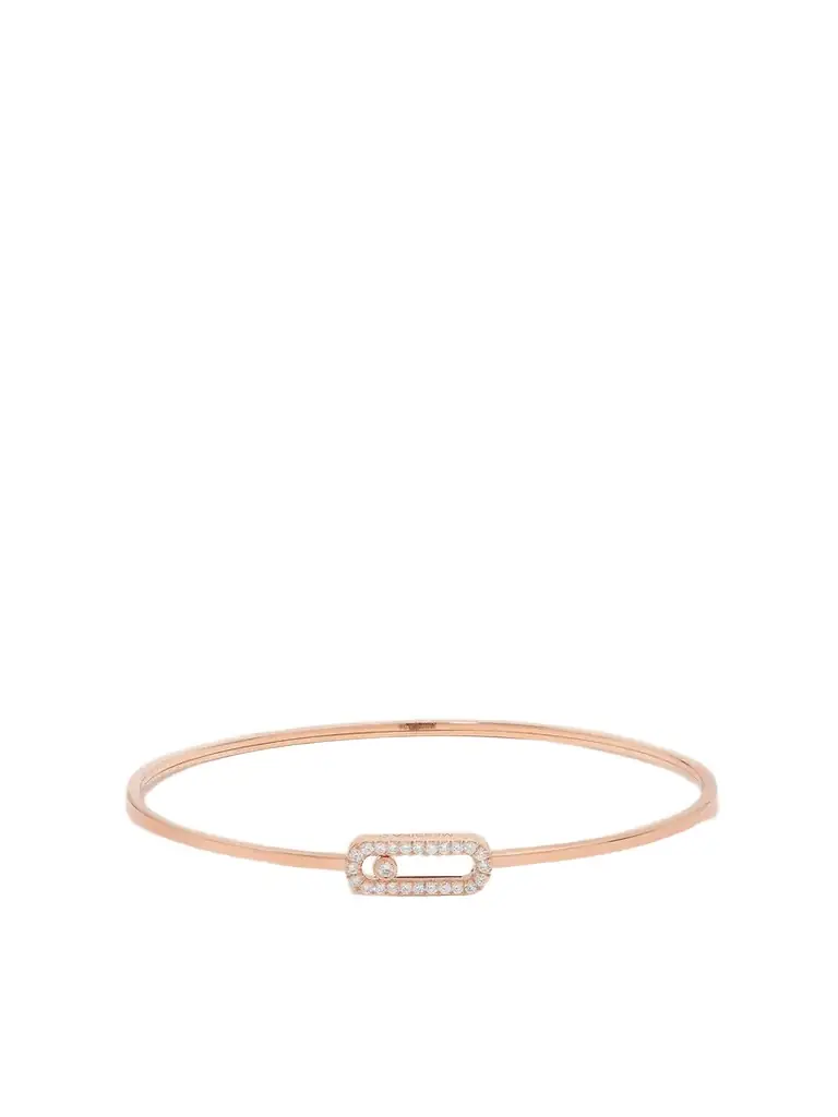 Messika Move Uno 18-karat Rose Gold Diamond Bangle