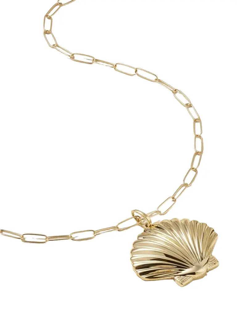 Mateo Large Venus 14-karat Gold Necklace