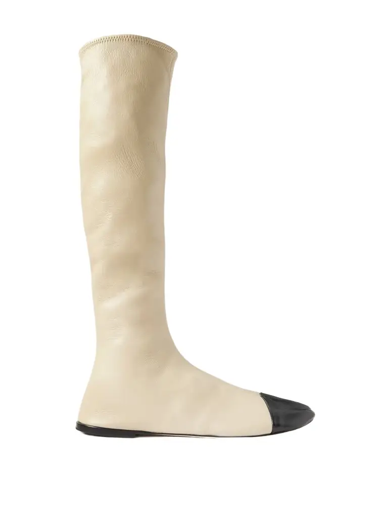 CHRISTEN Tabi Stretch-leather Knee Boots