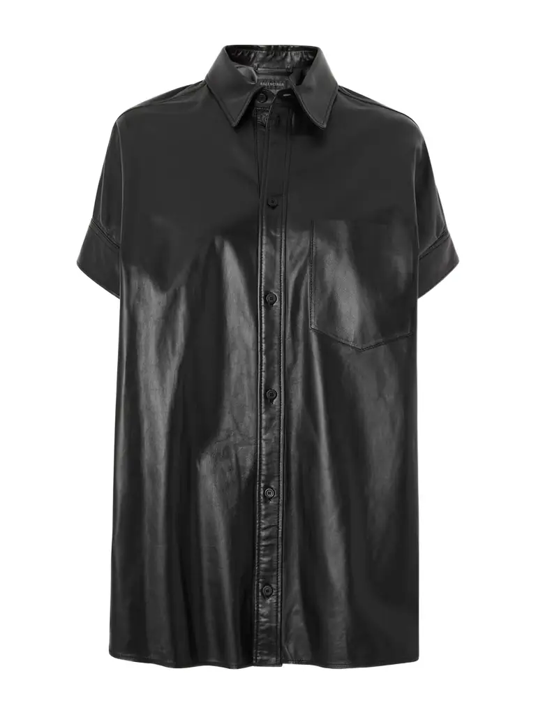 Balenciaga Leather Shirt