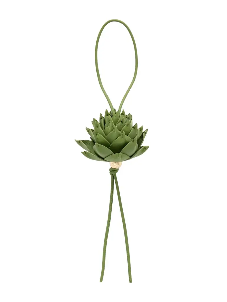 Loewe + Paula's Ibiza Artichoke Leather And Gold-tone Bag Charm