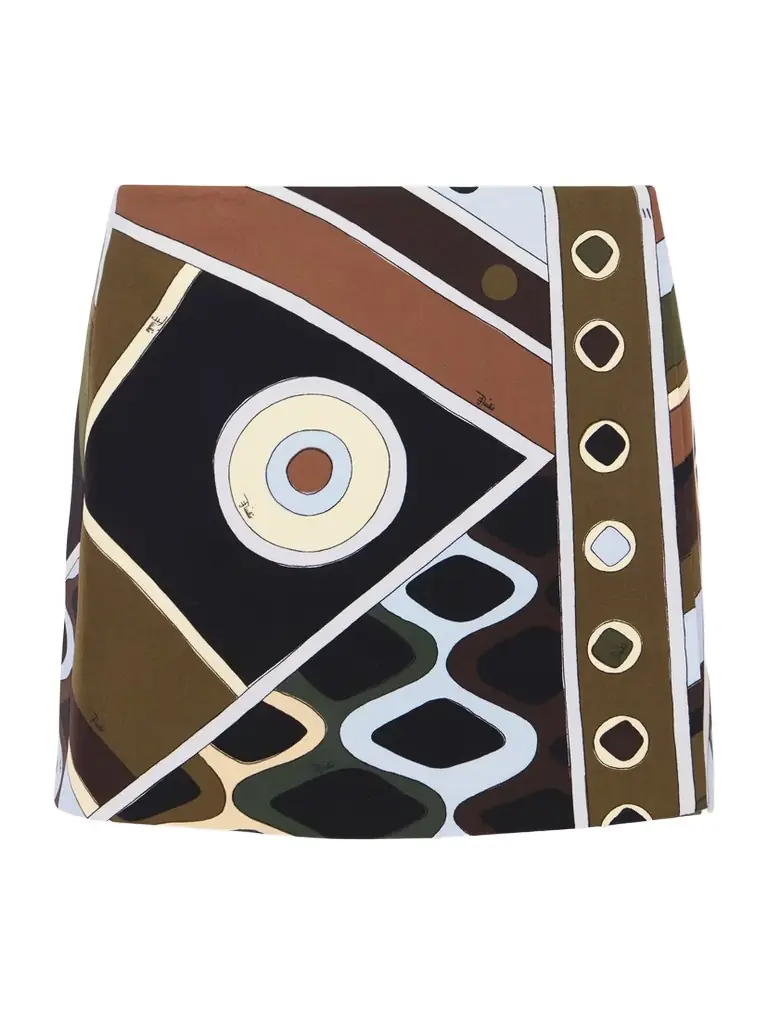 PUCCI Printed Wool Mini Skirt
