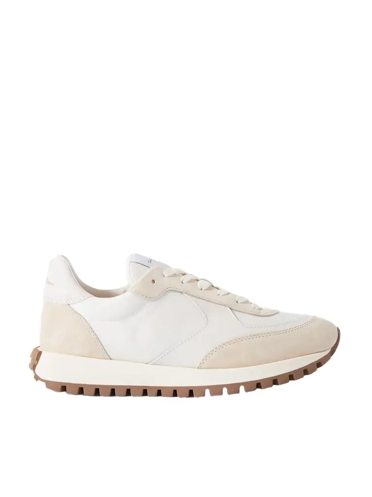 Gianvito Rossi Gravel Suede, Leather And Shell Sneakers