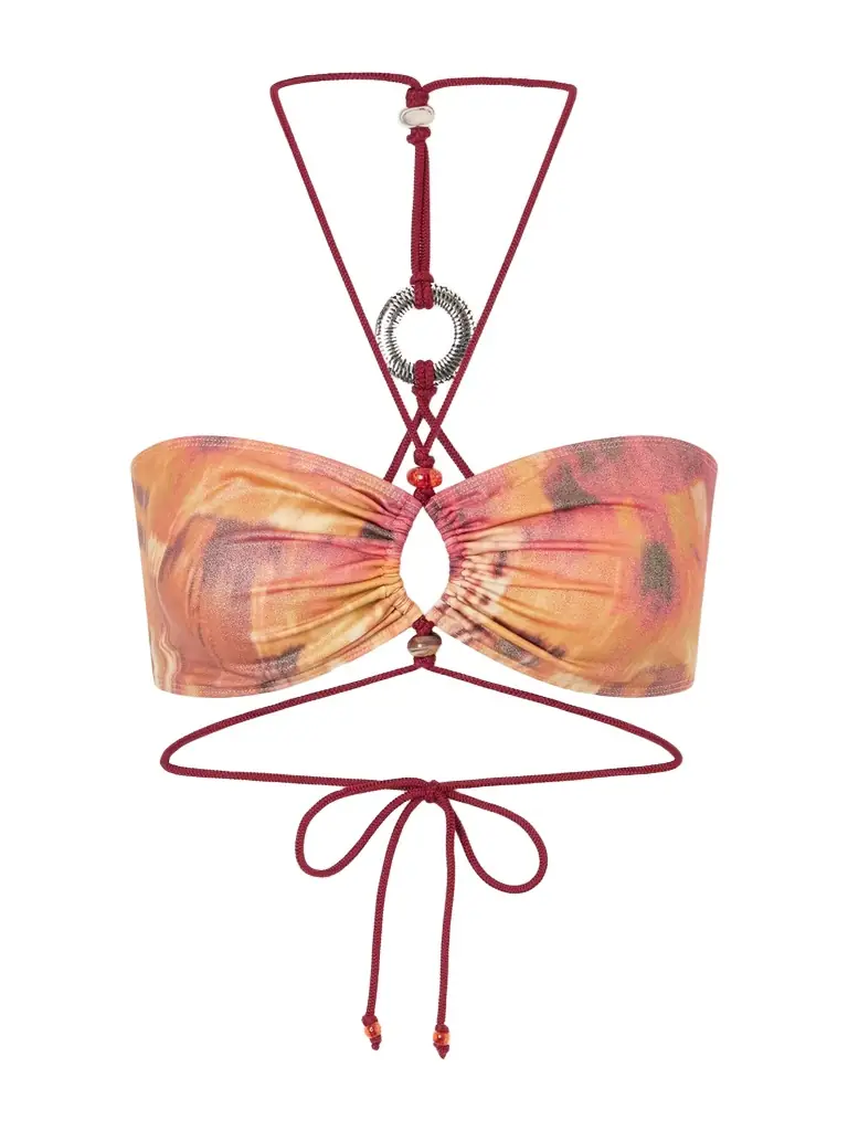 Isabel Marant Analia Embellished Bikini Top