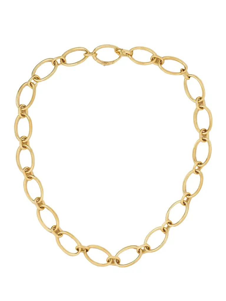 Foundrae Oval Link Chain 18-karat Gold Necklace