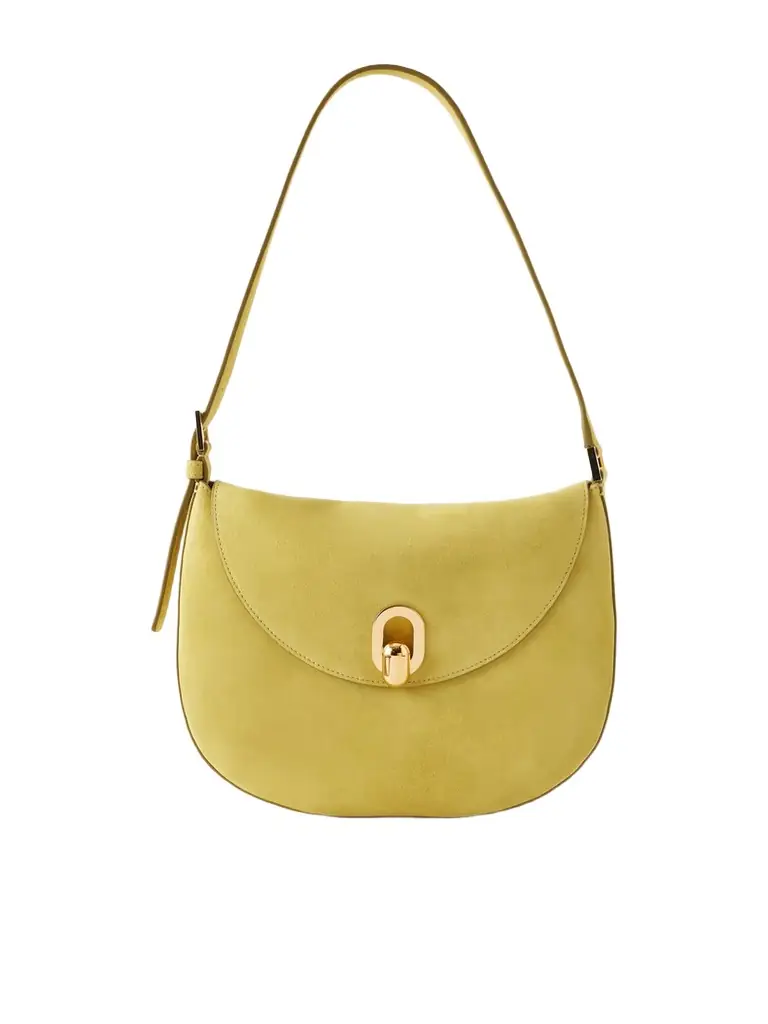 Savette Tondo Small Suede Shoulder Bag