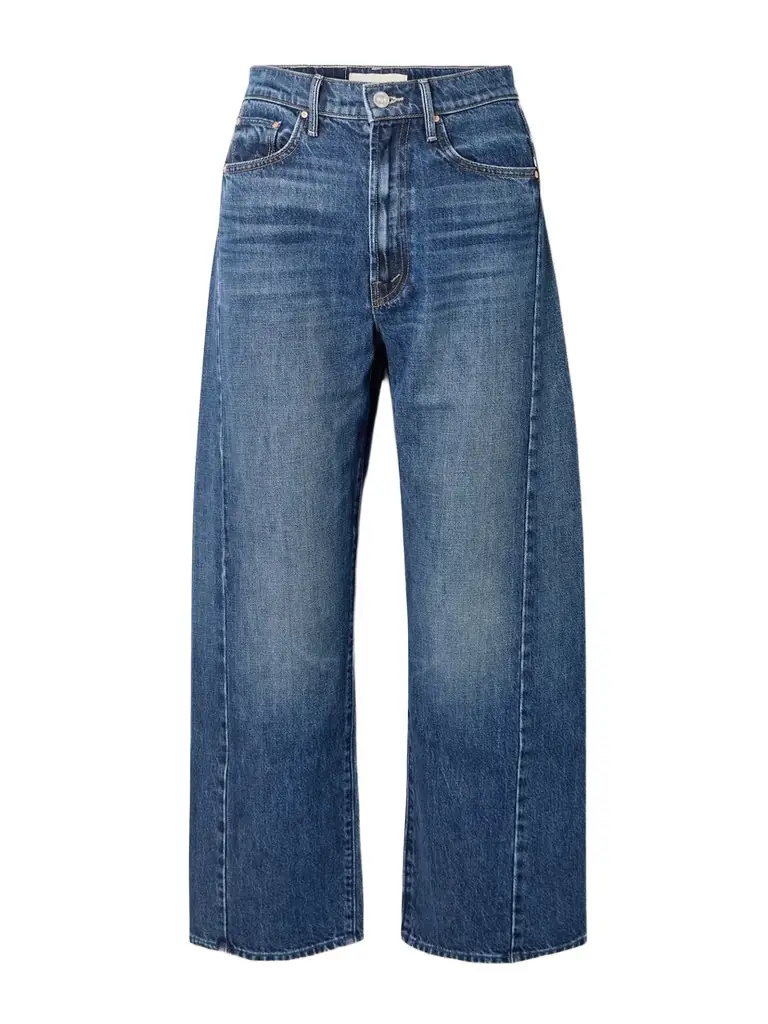 Mother The Half Pipe Ankle High-rise Barrel-leg Jeans