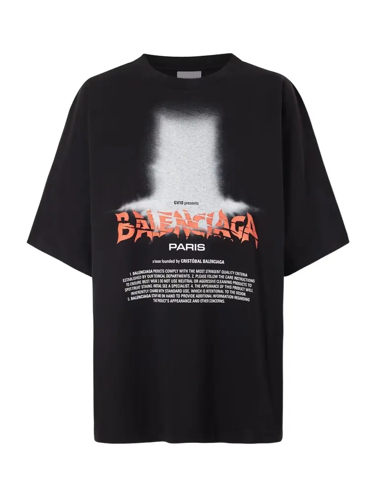 Balenciaga Printed Cotton-blend T-shirt - Women's Clothing