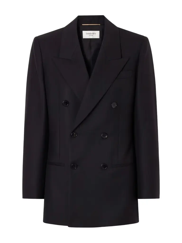Saint Laurent Double-breasted Wool Blazer
