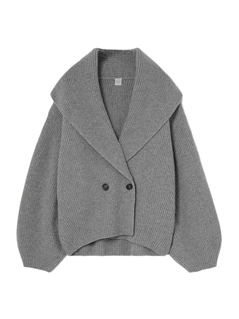 TOTEME Oversized Ribbed Wool Cardigan