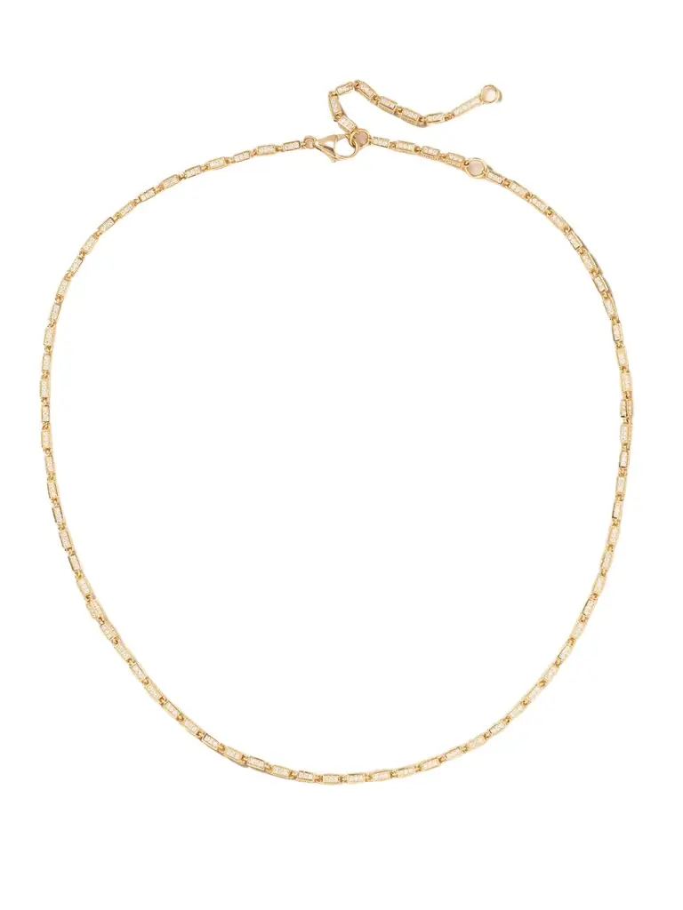 Suzanne Kalan 18-karat Gold Diamond Necklace