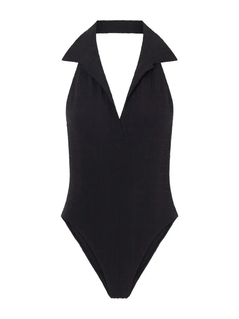 Lisa Marie Fernandez Polo Seersucker Swimsuit