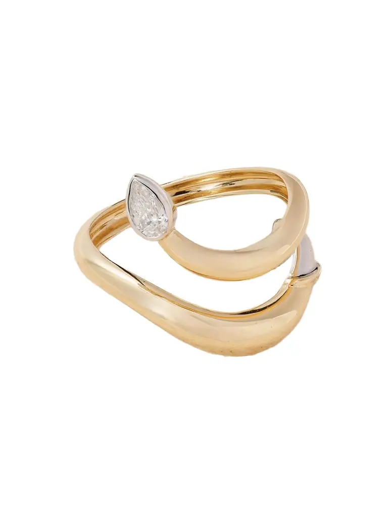 L’Atelier Nawbar Boa Small 18-karat Gold Diamond Ring