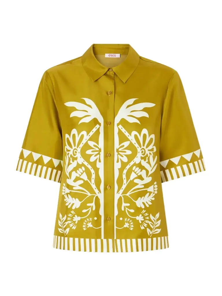 Eres Emeraude Printed Silk Shirt