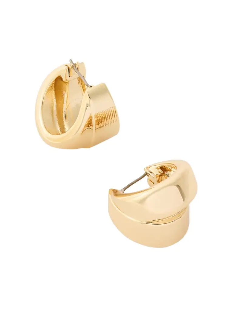 Roxanne Assoulin Ridged Gold-tone Earrings