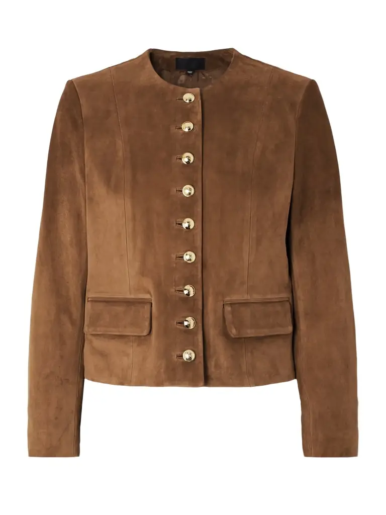 Nili Lotan Nanon Suede Jacket