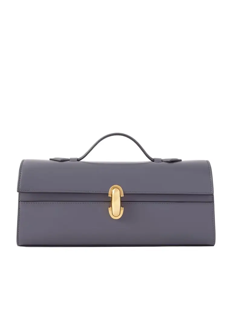 Savette Slim Symmetry Leather Tote