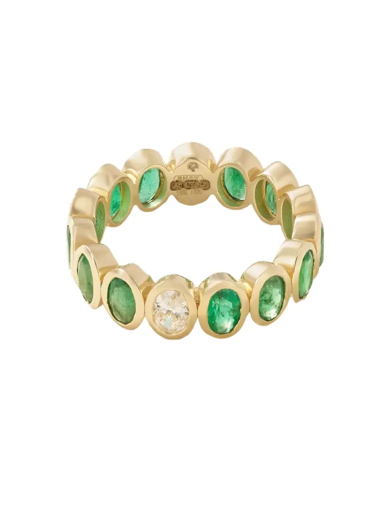 SHAY 18-karat Gold, Emerald And Diamond Ring