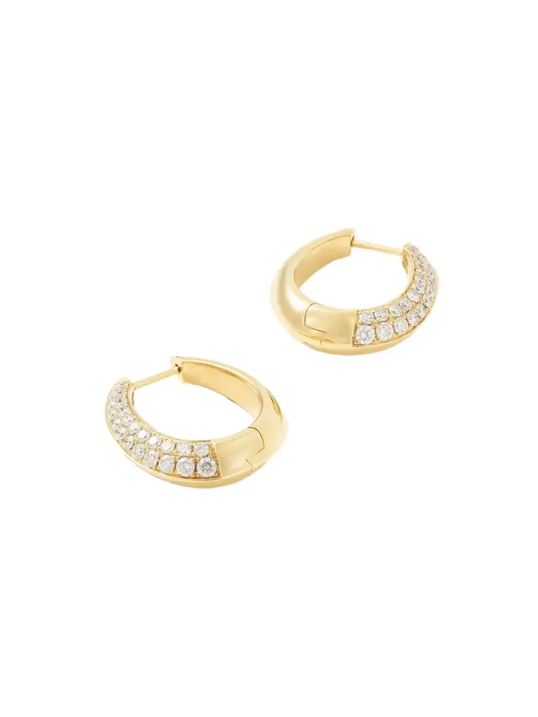 Anita Ko 18-karat Gold Diamond Hoop Earrings