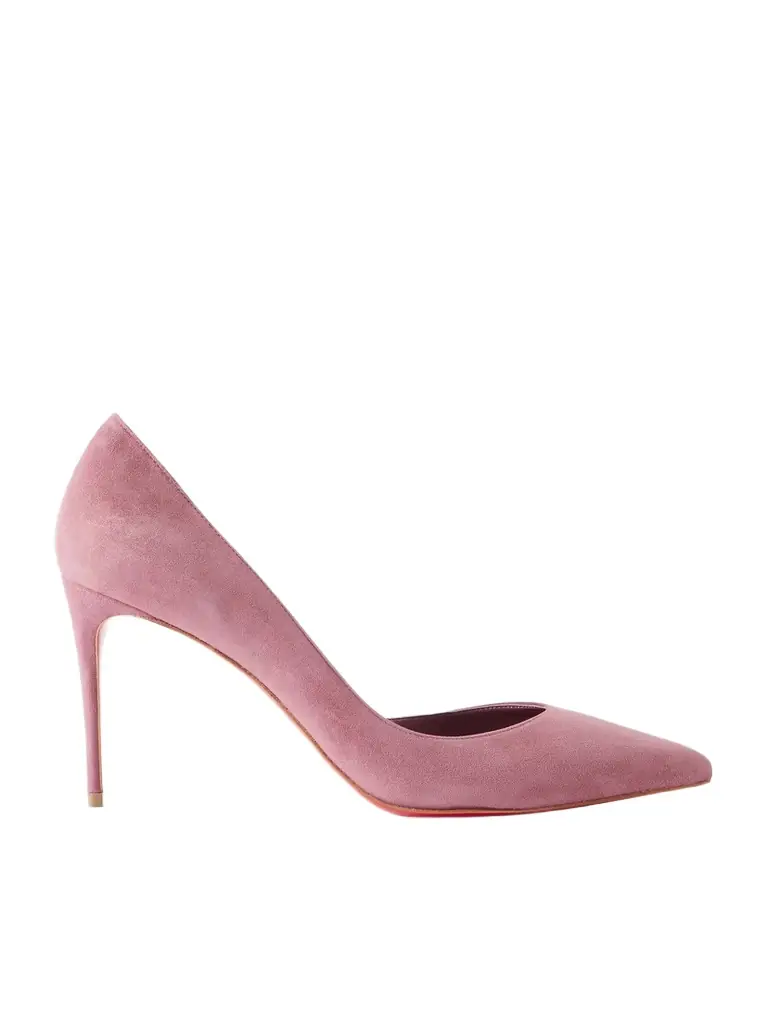 Christian Louboutin Iriza 85 Suede Pumps