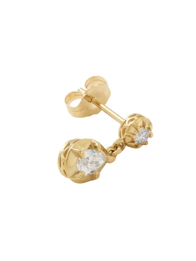 Jacquie Aiche Sophia 14-karat Gold Diamond Earring