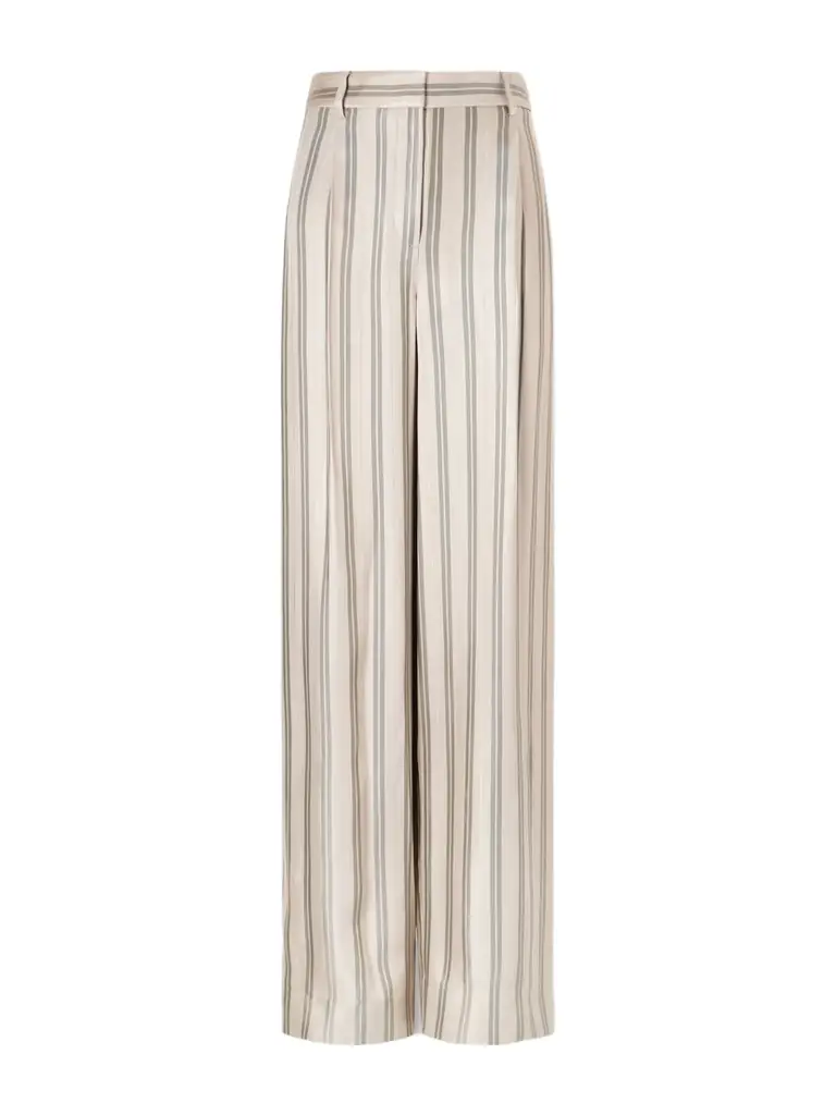 TWP Hudson St Striped Wide-leg Pants