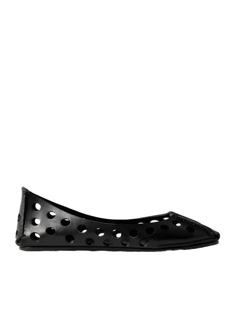 Alaïa Perforated Leather Ballet Flats