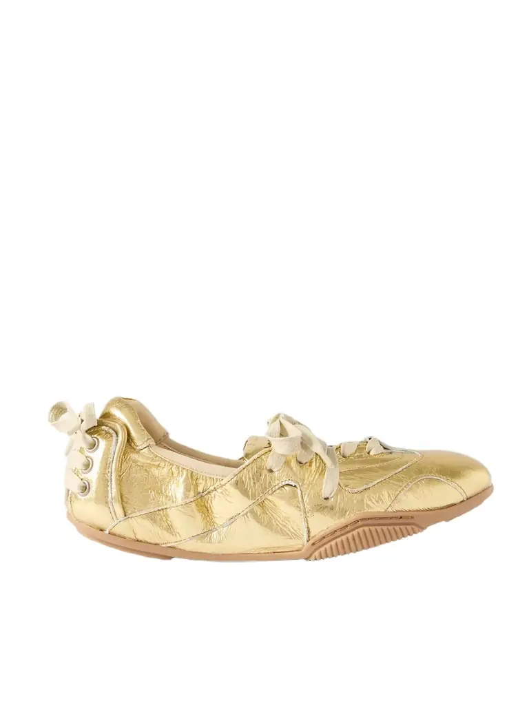 Acne Studios Metallic Leather Sneakers