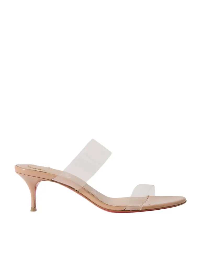Christian Louboutin Just Nothing 55 Pvc Mules