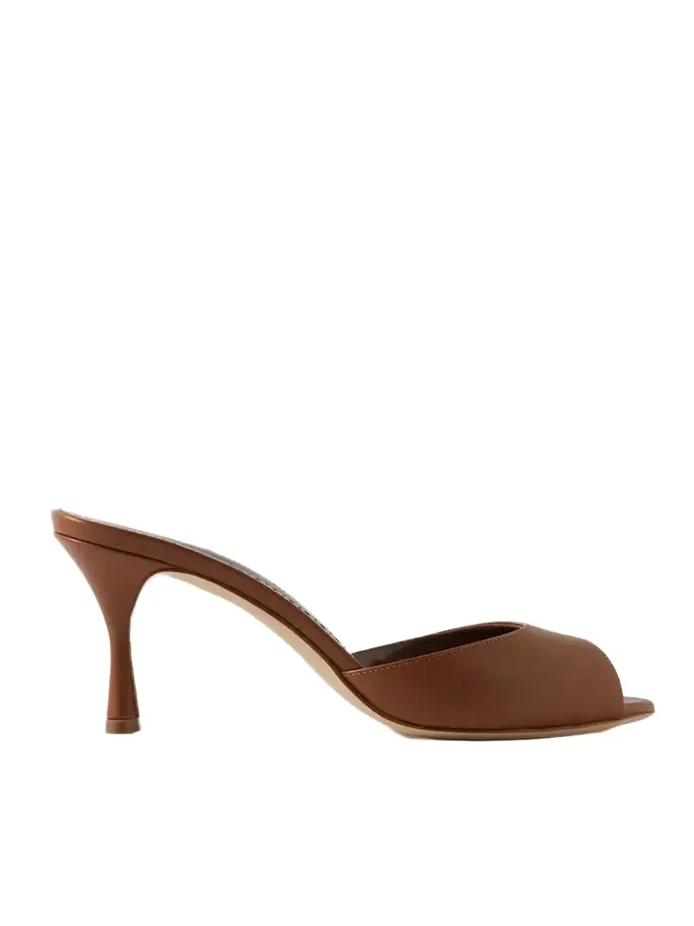 Manolo Blahnik Jada 70 Leather Mules
